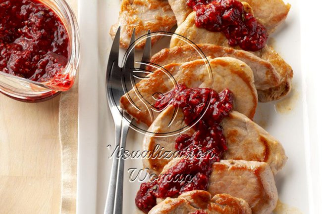 Raspberry Pork Medallions