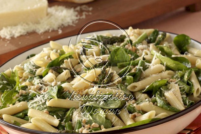 Asparagus-Spinach Pasta Salad