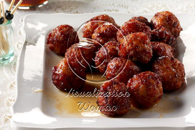 Bourbon Ham Balls