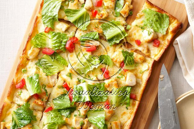 Chicken Caesar Pizza