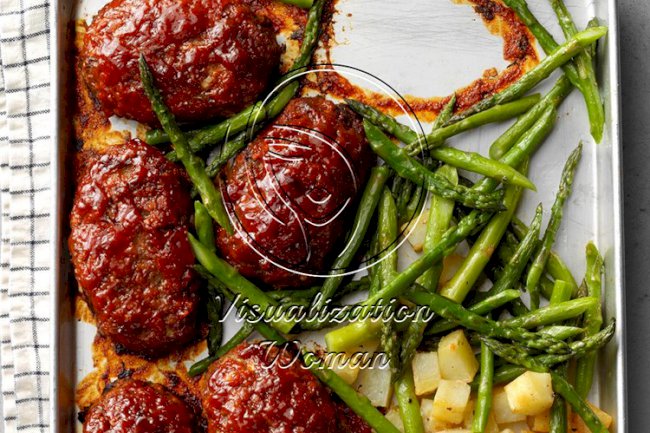 Mini Meat Loaf Sheet-Pan Meal