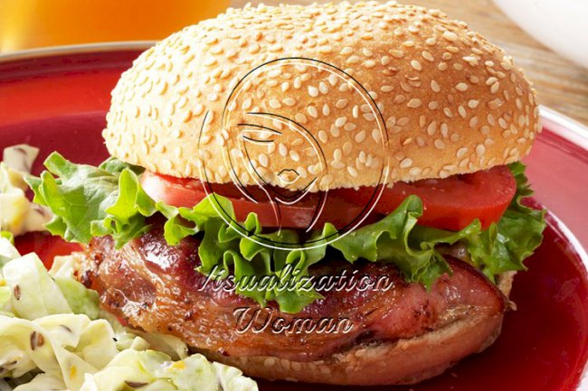 Bacon-Wrapped Hamburgers