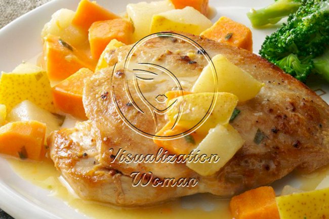 Chicken with Pear & Sweet Potato