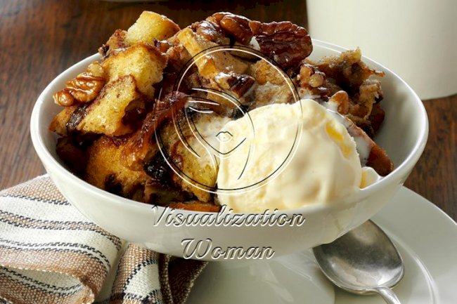 Apple-Nut Bread Pudding