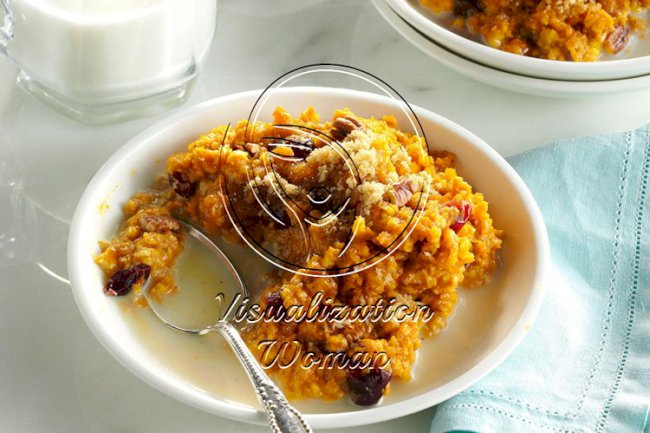 Pumpkin-Pecan Baked Oatmeal