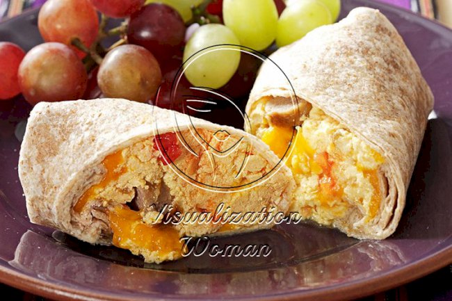 Sausage & Salsa Breakfast Burritos