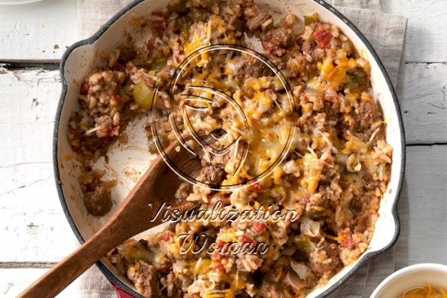 Southwestern Beef and Rice Skillet