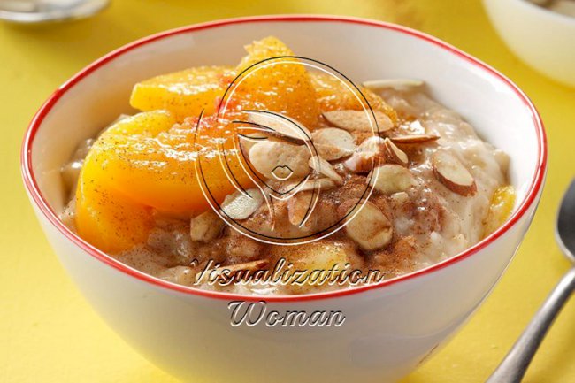 Overnight Peach Oatmeal