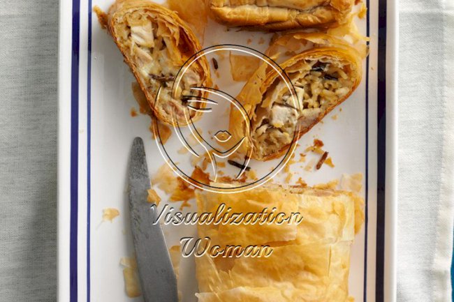 Chicken & Wild Rice Strudels