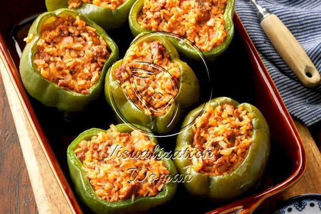 Brown Rice Stuffed Peppers