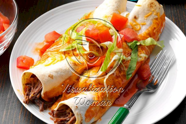 Slow-Cooked Beef Enchiladas
