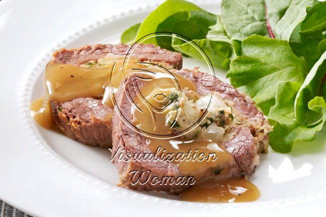 Slow-Cooked Stuffed Flank Steak