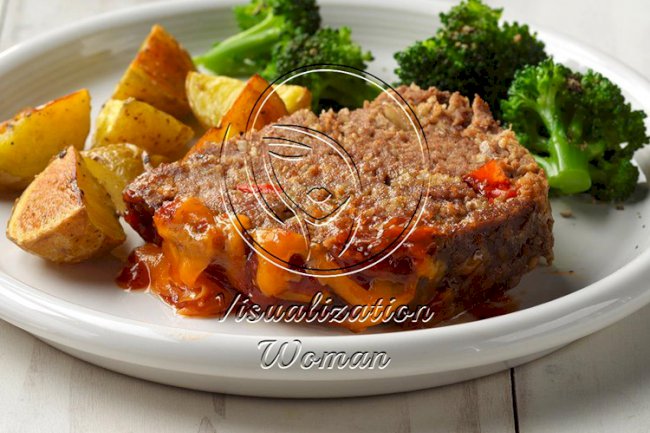 Cheddar-Topped Barbecue Meat Loaf