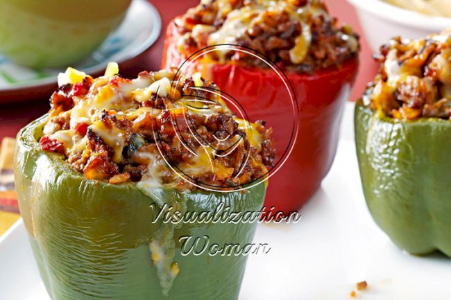 Mexican Beef-Stuffed Peppers