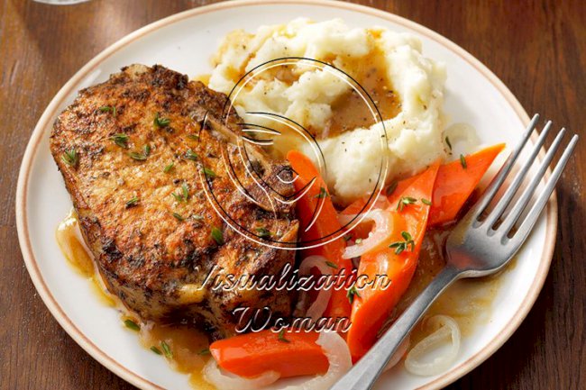 Braised Herb Pork Chops