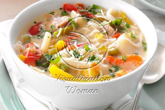 Pork & Rice Noodle Soup