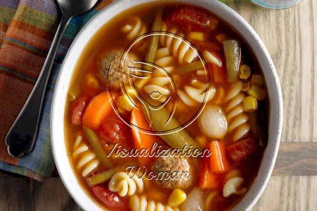 Veggie Meatball Soup
