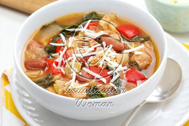 Herbed Chicken & Spinach Soup