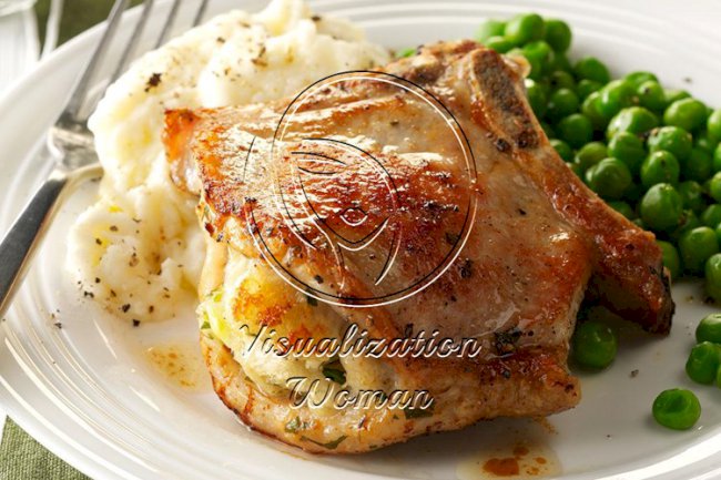 Air-Fryer Stuffed Pork Chops