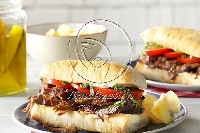 Balsamic Beef Hoagies