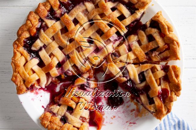 Peach Blueberry Pie