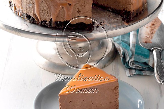 Orange Chocolate Mousse Mirror Cake