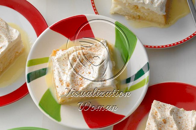 Eggnog Tres Leches Cake
