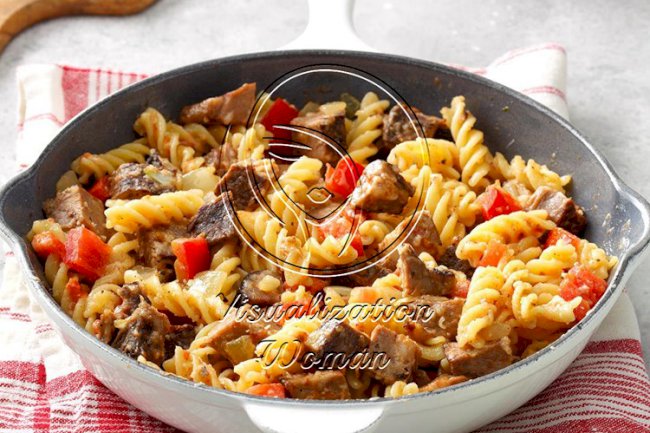 Roast Beef Pasta Skillet