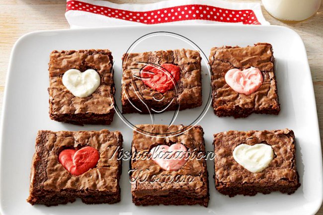 Valentine Heart Brownies