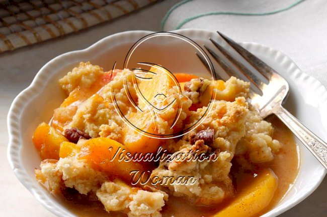 Lime & Spice Peach Cobbler