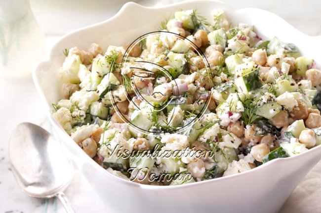Chickpea Cucumber Salad