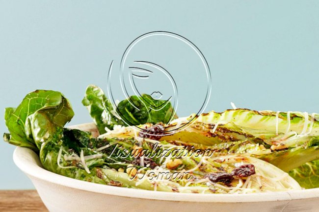 Grilled Romaine with Swiss