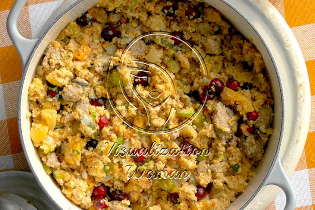 Moist Turkey Sausage Stuffing