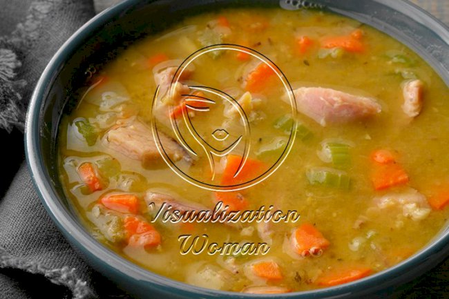 Old-Fashioned Split Pea Soup with Ham Bone
