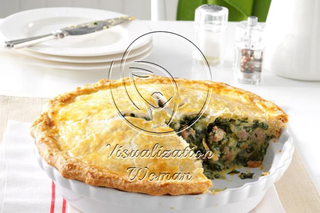 Italian Sausage and Spinach Pie