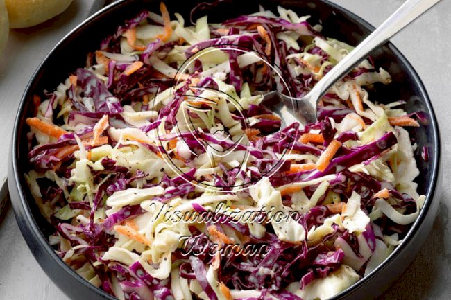 Easy Tangy Coleslaw