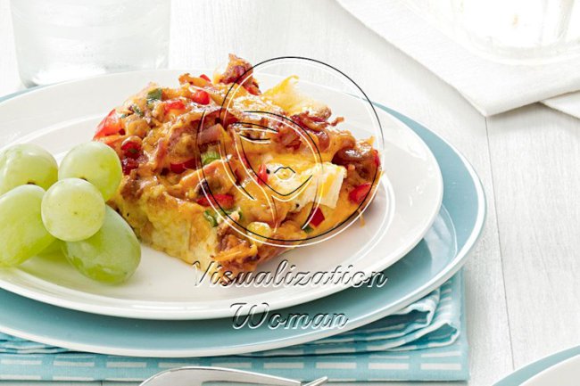 Bacon & Cheddar Strata