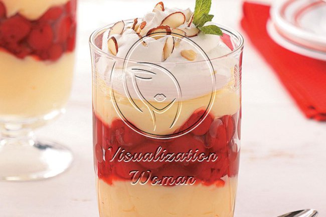 Pretty Cherry Parfaits