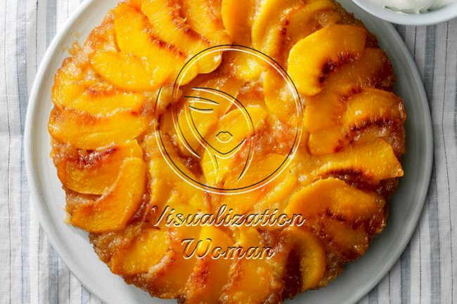 Upside-Down Peach Cake