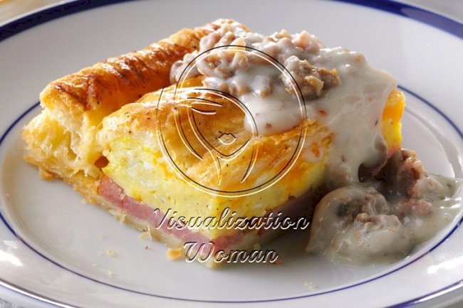 Brunch Puff with Sausage Gravy