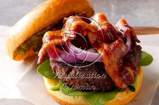 Bacon and Date Goat Cheese Burgers