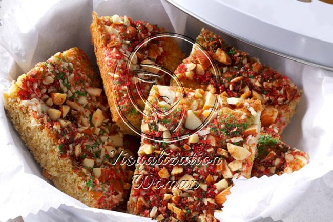 Festive Almond Blondies