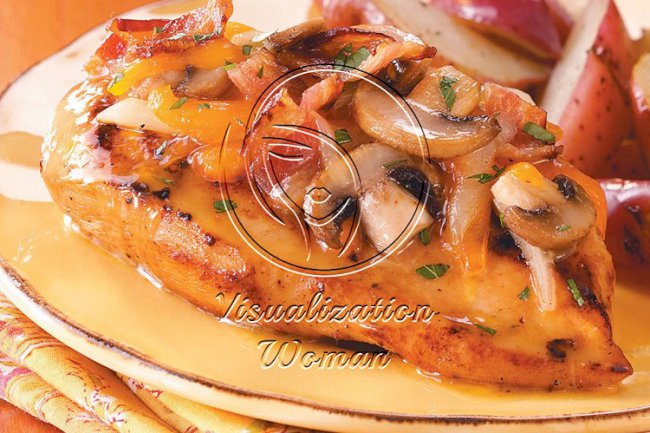 Bacon-Cheese Topped Chicken