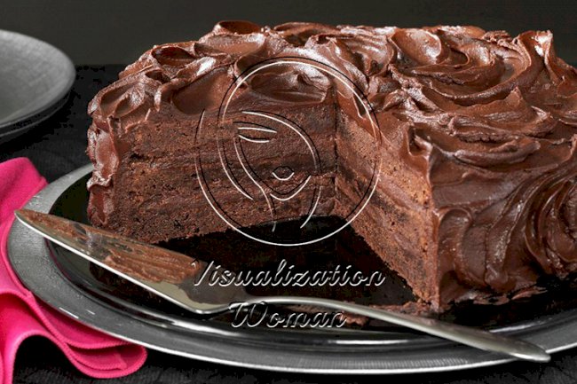 Triple Layer Brownie Cake
