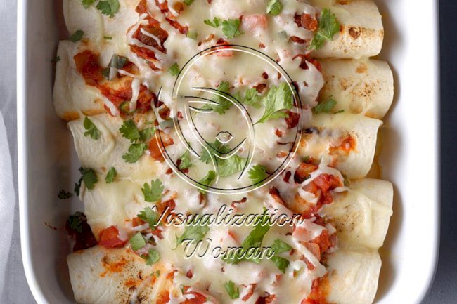 Over-the-Border Shrimp Enchiladas