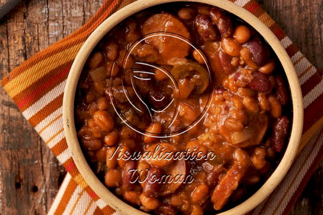 Chuck Wagon Beans with Sausage