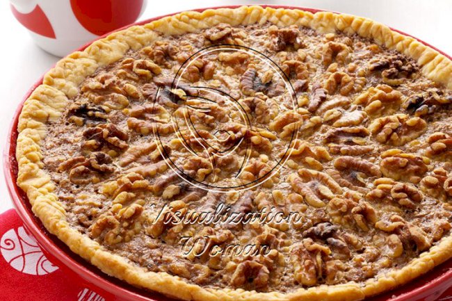 Maple-Caramel Walnut Pie