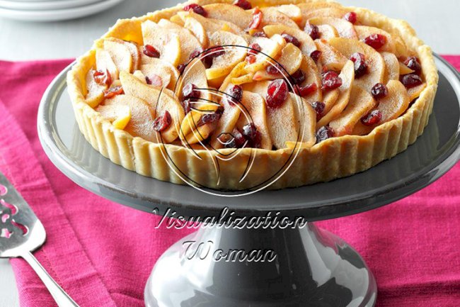 Cranberry Pear Tart
