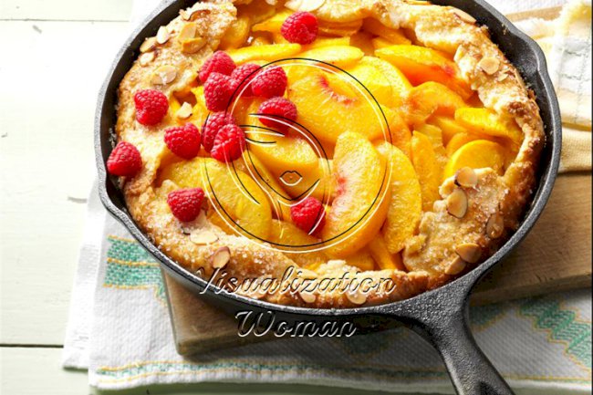 Cast-Iron Peach Crostata
