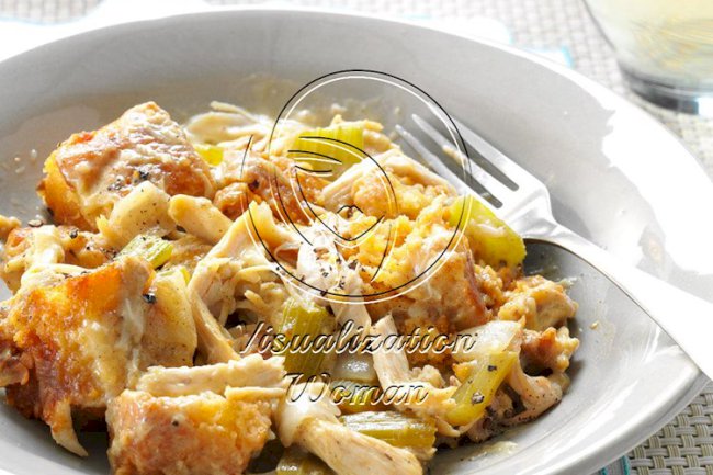 Chicken Cornbread Casserole